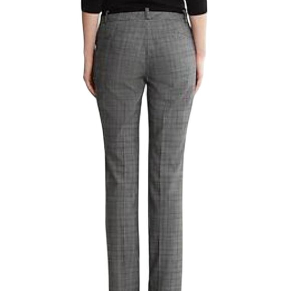 Banana Republic NWT Martin Fit Slim Ankle Gray Tweed Polka Dot Pants Size 6p - Picture 4 of 10